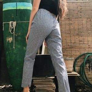 checkered Tilden pants